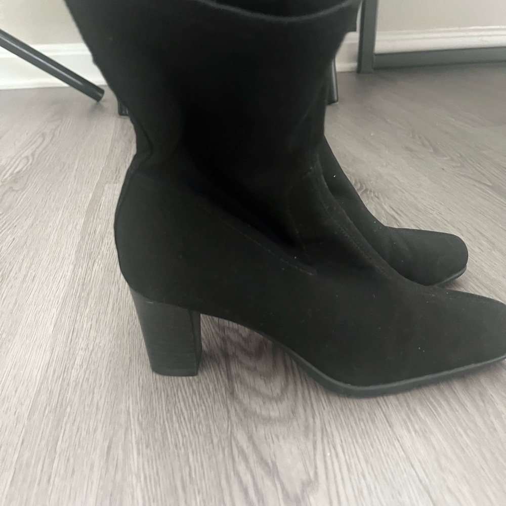 A2 By Aerosoles Black Heeled Boots